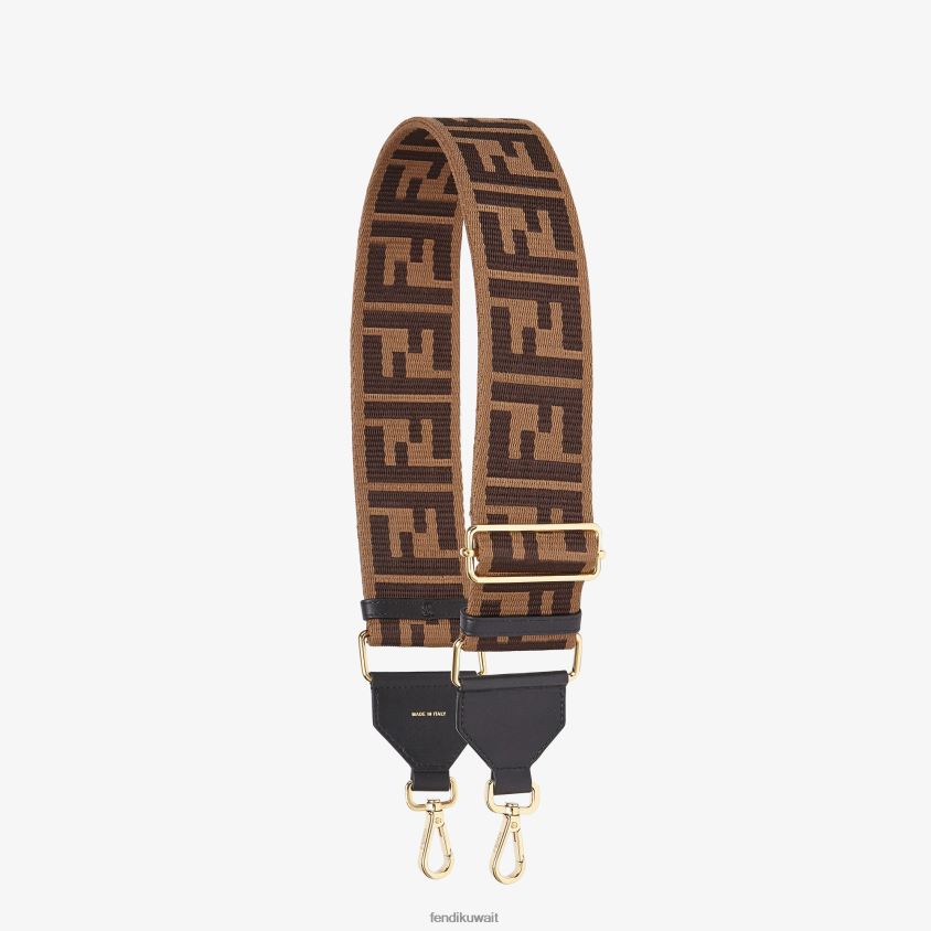 Fendi متعدد الألوان نحيف حزام كتف قماش RTJZ283 مُكَمِّلات