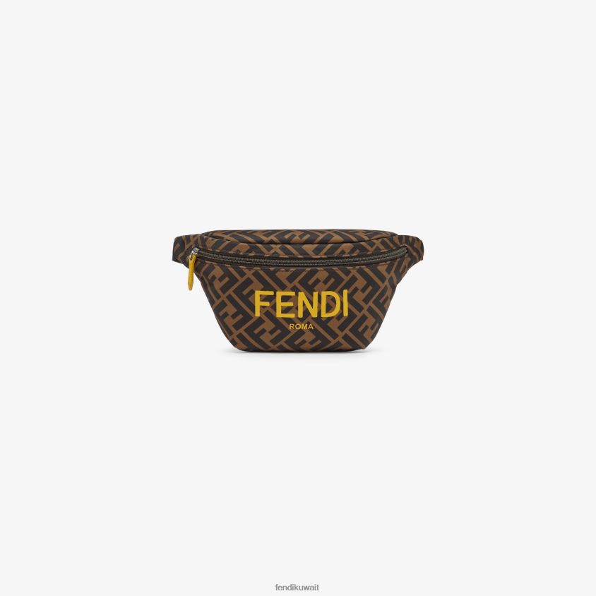 Fendi متعدد الألوان نحيف حقيبة حزام من النايلون بشعار روما RTJZ2894 مُكَمِّلات