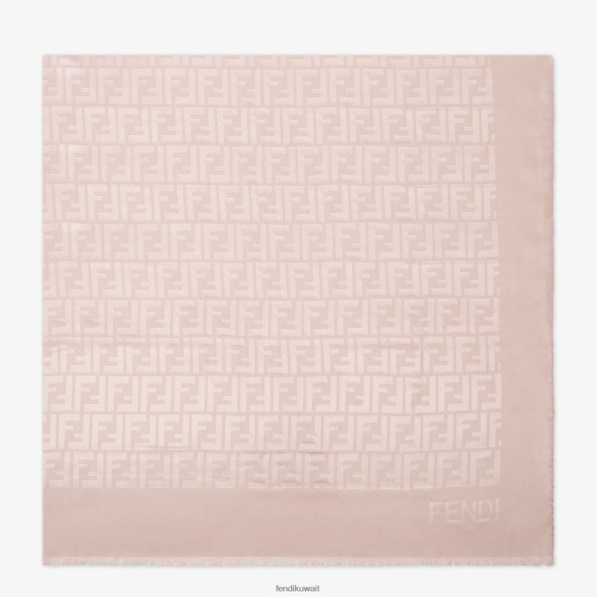 Fendi اللون البيج نحيف سرق حمامة الحرير RTJZ298 مُكَمِّلات