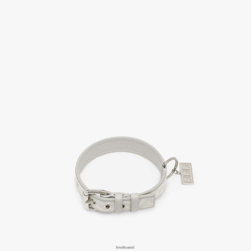 Fendi أبيض رجال طوق النسيج RTJZ333 مُكَمِّلات