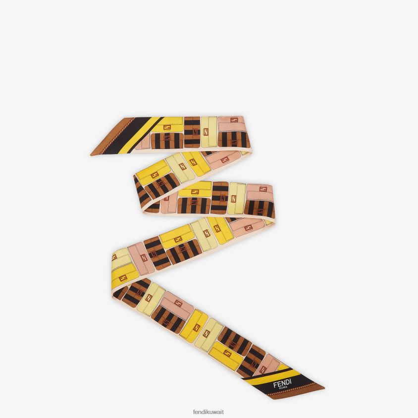 Fendi موضة نحيف العصابة متعددة الحرير RTJZ499 مُكَمِّلات