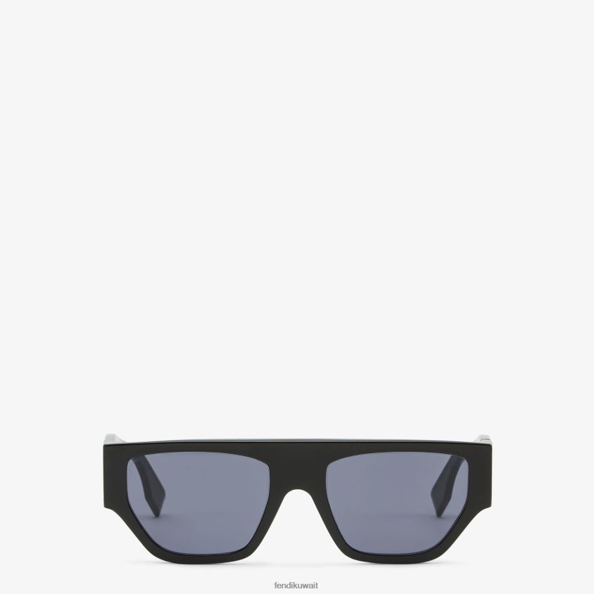 Fendi رمادي نحيف النظارات الشمسية أولوك خلات RTJZ58 مُكَمِّلات