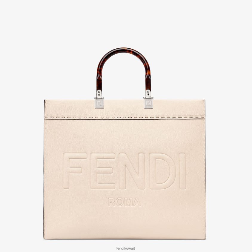 Fendi لون القرنفل نحيف متسوق جلدي شاحب الحبوب الكاملة RTJZ848 مُكَمِّلات