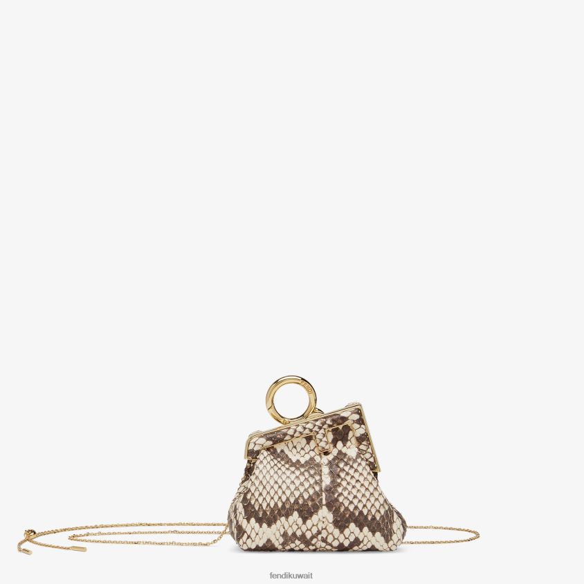 Fendi بني نحيف سحر elaphe RTJZ386 مُكَمِّلات